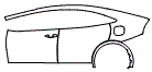 Door and Rear Fender Kit pattern for the 2027 Toyota Prius