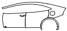 Door and Rear Fender Kit pattern for the 2027 Toyota Prius