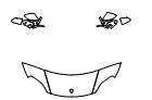 Hood, Fender and Mirror Kit pattern for the 2027 Porsche Taycan