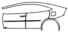 Door and Rear Fender Kit pattern for the 2027 Toyota Prius