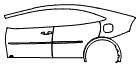 Door and Rear Fender Kit pattern for the 2027 Toyota Prius