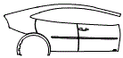 Door and Rear Fender Kit pattern for the 2027 Toyota Prius