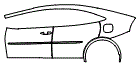 Door and Rear Fender Kit pattern for the 2027 Toyota Prius