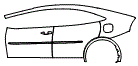 Door and Rear Fender Kit pattern for the 2027 Toyota Prius