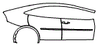 Door and Rear Fender Kit pattern for the 2027 Toyota Prius