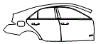 Door and Rear Fender Kit pattern for the 2026 Cadillac CT4