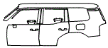 Door and Rear Fender Kit pattern for the 2027 Toyota Land Cruiser