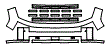 Bumper Kit pattern for the 2026 Hyundai Sante Fe (US)