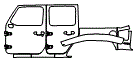 Door and Rear Fender Kit pattern for the 2025 Jeep Wrangler 4xe
