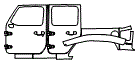 Door and Rear Fender Kit pattern for the 2025 Jeep Wrangler 4xe