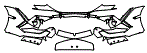Bumper Kit pattern for the 2027 Lamborghini Revuelto