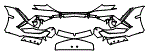 Bumper Kit pattern for the 2027 Lamborghini Revuelto