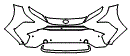 Bumper Kit pattern for the 2025 Toyota bZ4X