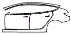 Door and Rear Fender Kit pattern for the 2024 Tesla Model 3 (New Generation)