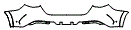 Rear Bumper Kit pattern for the 2024 Mercedes Benz GLC Coupe