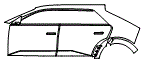 Door and Rear Fender Kit pattern for the 2026 Hyundai Ioniq 5 (US)