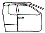 Door and A-Pillar Kit pattern for the 2026 Toyota Tacoma