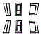 D-Pillar, B-Pillar and C-Pillar Kit pattern for the 2026 Hyundai Sante Fe (Canada)