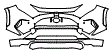 Bumper Kit pattern for the 2025 Toyota RAV4