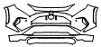 Bumper Kit pattern for the 2025 Toyota RAV4