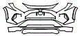 Bumper Kit pattern for the 2025 Toyota RAV4
