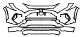 Bumper Kit pattern for the 2025 Toyota RAV4