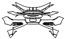 Rear Bumper Kit pattern for the 2024 Chevrolet Corvette