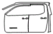 Door and A-Pillar Kit pattern for the 2026 Toyota Tacoma