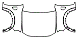 Full Hood and Fender Kit pattern for the 2026 Ford Ranger