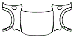 Full Hood and Fender Kit pattern for the 2026 Ford Ranger
