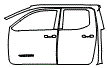 Door and A-Pillar Kit pattern for the 2026 Toyota Tacoma