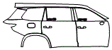 Door and Rear Fender Kit pattern for the 2026 Lexus TX
