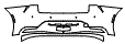 Rear Bumper Kit pattern for the 2027 Toyota Prius
