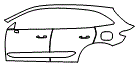 Door and Rear Fender Kit pattern for the 2027 Mercedes Benz GLC SUV