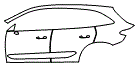 Door and Rear Fender Kit pattern for the 2027 Mercedes Benz GLC SUV