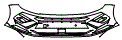 Bumper Kit pattern for the 2026 Hyundai Sonata (US)