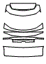 Trunk Lid Kit pattern for the 2027 Lamborghini Urus