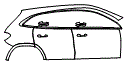 Door and Rear Fender Kit pattern for the 2026 Mercedes Benz GLA SUV
