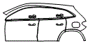 Door and Rear Fender Kit pattern for the 2026 Mercedes Benz GLA SUV