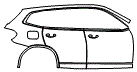 Door and Rear Fender Kit pattern for the 2021 BMW X3