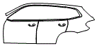 Door and Rear Fender Kit pattern for the 2021 BMW X3