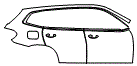 Door and Rear Fender Kit pattern for the 2021 BMW X3