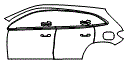 Door and Rear Fender Kit pattern for the 2026 Mercedes Benz GLA SUV