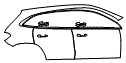 Door and Rear Fender Kit pattern for the 2026 Mercedes Benz GLA SUV