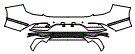 Rear Bumper Kit pattern for the 2027 Genesis G80