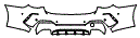 Rear Bumper Kit pattern for the 2022 BMW 4 Series