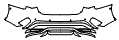 Rear Bumper Kit pattern for the 2026 Audi A3