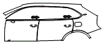 Door and Rear Fender Kit pattern for the 2024 Bentley Bentayga