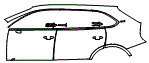 Door and Rear Fender Kit pattern for the 2024 Bentley Bentayga