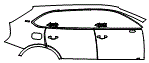 Door and Rear Fender Kit pattern for the 2024 Bentley Bentayga